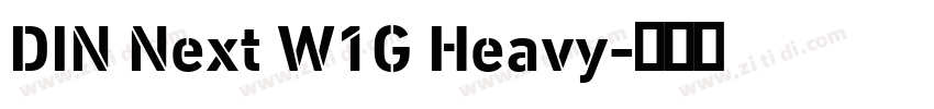 DIN Next W1G Heavy字体转换